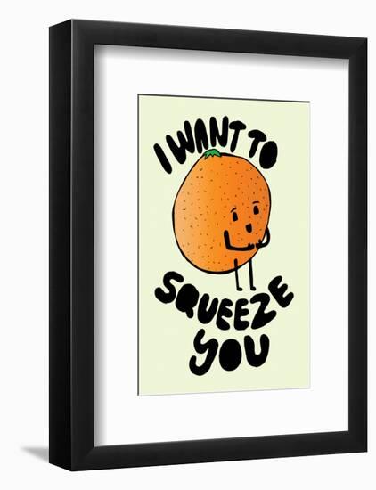 I Want To Squeeze You - Tom Cronin Doodles Cartoon Print-Tom Cronin-Framed Giclee Print