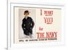 I Want You for the Navy, c.1917-Howard Chandler Christy-Framed Premium Giclee Print