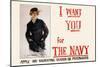 I Want You for the Navy, c.1917-Howard Chandler Christy-Mounted Art Print