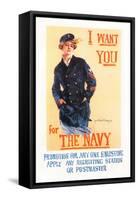 I Want You for the Navy-Howard Chandler Christy-Framed Stretched Canvas