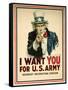 I Want You for the U.S. Army Recruitment Poster-James Montgomery Flagg-Framed Stretched Canvas