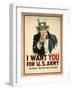 I Want You for the U.S. Army Recruitment Poster-James Montgomery Flagg-Framed Premium Giclee Print