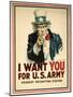 I Want You for the U.S. Army Recruitment Poster-James Montgomery Flagg-Mounted Premium Giclee Print