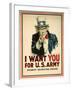 I Want You for the U.S. Army Recruitment Poster-James Montgomery Flagg-Framed Premium Giclee Print