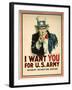 I Want You for the U.S. Army Recruitment Poster-James Montgomery Flagg-Framed Premium Giclee Print