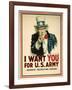 I Want You for the U.S. Army Recruitment Poster-James Montgomery Flagg-Framed Giclee Print