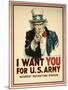 I Want You for the U.S. Army Recruitment Poster-James Montgomery Flagg-Mounted Giclee Print
