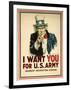 I Want You for the U.S. Army Recruitment Poster-James Montgomery Flagg-Framed Giclee Print