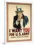 I Want You for the U.S. Army Recruitment Poster-James Montgomery Flagg-Framed Giclee Print