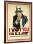 I Want You for the U.S. Army Recruitment Poster-James Montgomery Flagg-Framed Giclee Print