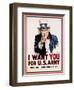 I Want You for the U.S. Army, Recruitment-James Montgomery Flagg-Framed Premium Giclee Print