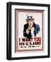 I Want You for the U.S. Army, Recruitment-James Montgomery Flagg-Framed Premium Giclee Print