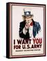 I Want You for the U.S. Army, Recruitment-James Montgomery Flagg-Framed Stretched Canvas