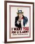 I Want You for the U.S. Army, Recruitment-James Montgomery Flagg-Framed Giclee Print