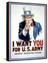 I Want You for the U.S. Army-James Montgomery Flagg-Framed Stretched Canvas