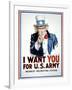 I Want You for the U.S. Army-James Montgomery Flagg-Framed Art Print