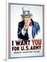 I Want You for the U.S. Army-James Montgomery Flagg-Framed Art Print