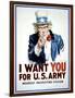 I Want You for the U.S. Army-James Montgomery Flagg-Framed Art Print