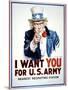 I Want You for the U.S. Army-James Montgomery Flagg-Mounted Art Print