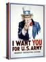 I Want You for the U.S. Army-James Montgomery Flagg-Stretched Canvas