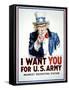 I Want You for the U.S. Army-James Montgomery Flagg-Framed Stretched Canvas