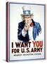 I Want You for the U.S. Army-James Montgomery Flagg-Stretched Canvas