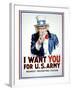 I Want You for the U.S. Army-James Montgomery Flagg-Framed Art Print