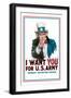 I Want You for the U.S. Army-James Montgomery Flagg-Framed Art Print