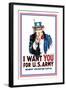 I Want You for the U.S. Army-James Montgomery Flagg-Framed Art Print