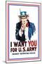I Want You for the U.S. Army-James Montgomery Flagg-Mounted Art Print