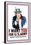 I Want You for the U.S. Army-James Montgomery Flagg-Framed Stretched Canvas