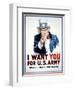 I Want You for the U.S. Army-James Montgomery Flagg-Framed Art Print