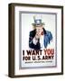 I Want You for the U.S. Army-James Montgomery Flagg-Framed Art Print