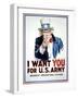 I Want You for the U.S. Army-James Montgomery Flagg-Framed Art Print