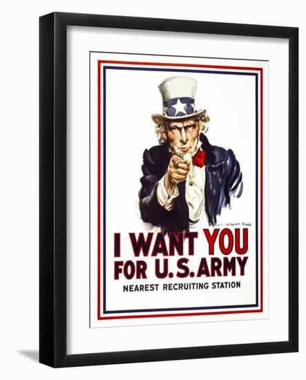 I Want You for U.S. Army-null-Framed Giclee Print