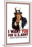 I Want You - Uncle Sam-null-Mounted Poster