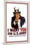 I Want You - Uncle Sam-null-Mounted Poster