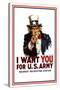 I Want You - Uncle Sam-null-Stretched Canvas