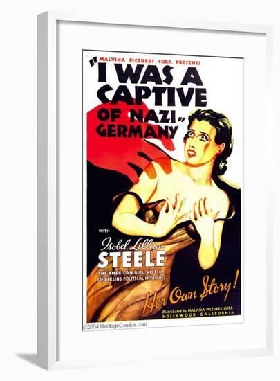 I WAS A CAPTIVE OF NAZI GERMANY, Isobel Lillian Steele, 1936-null-Framed Art Print