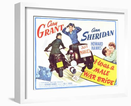 I Was a Male War Bride, 1949-null-Framed Art Print