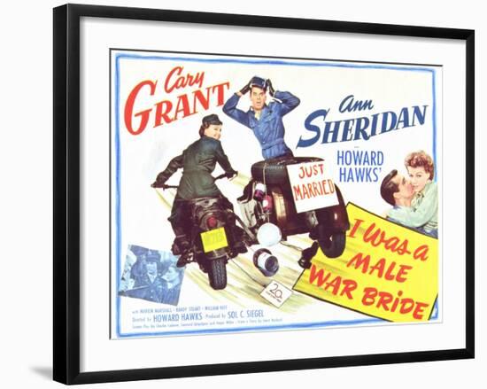 I Was a Male War Bride, 1949-null-Framed Art Print