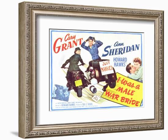 I Was a Male War Bride, 1949-null-Framed Art Print