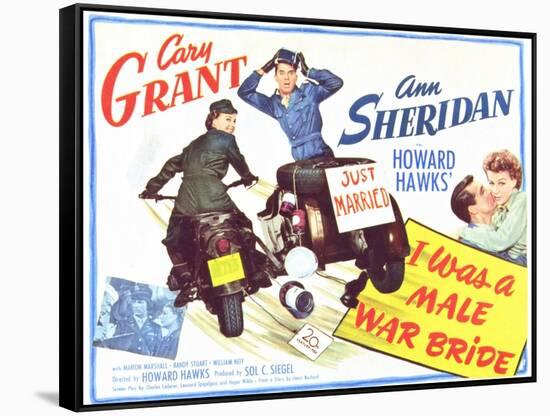 I Was a Male War Bride, 1949-null-Framed Stretched Canvas