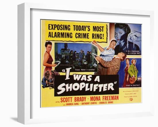 I Was a Shoplifter, 1950-null-Framed Art Print