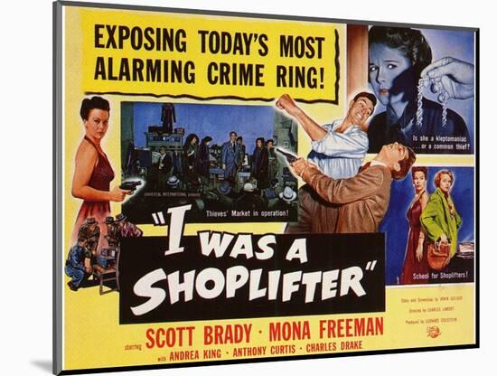 I Was a Shoplifter, 1950-null-Mounted Art Print