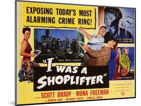 I Was a Shoplifter, 1950-null-Mounted Art Print