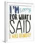 I Was Hungry-Kristine Hegre-Framed Giclee Print