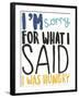 I Was Hungry-Kristine Hegre-Framed Giclee Print