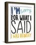 I Was Hungry-Kristine Hegre-Framed Giclee Print