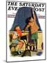 "'I Was Tardy'," Saturday Evening Post Cover, September 27, 1930-Alan Foster-Mounted Giclee Print